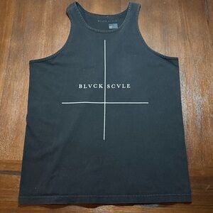 Black Scale Tank Top XL